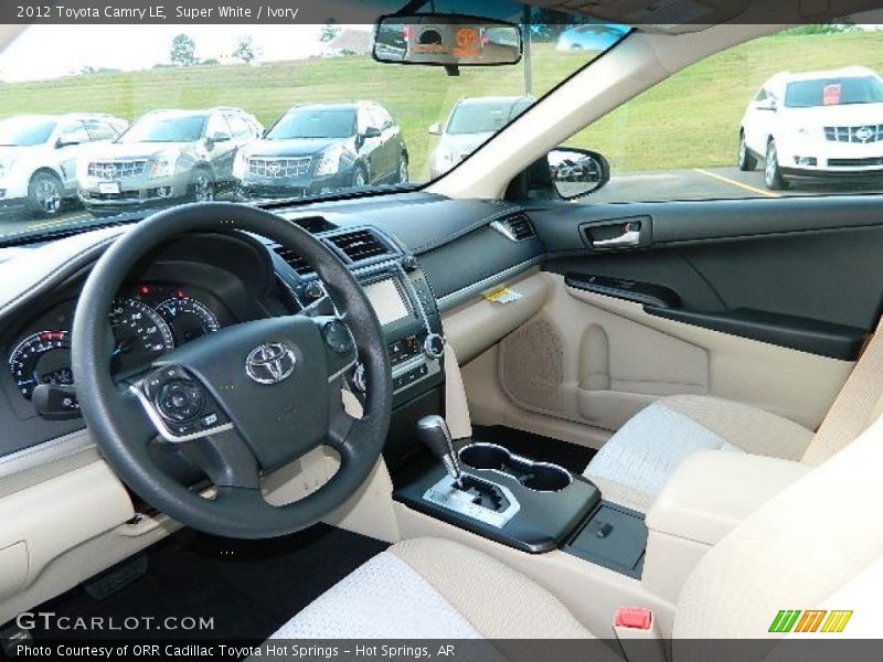 Super White / Ivory 2012 Toyota Camry LE