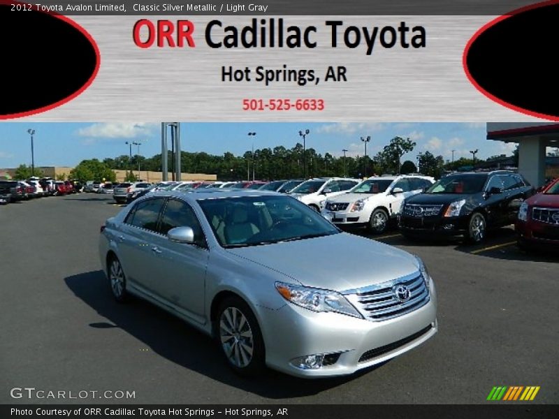 Classic Silver Metallic / Light Gray 2012 Toyota Avalon Limited