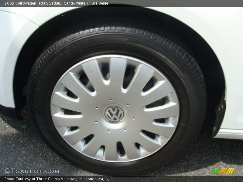 Candy White / Pure Beige 2009 Volkswagen Jetta S Sedan