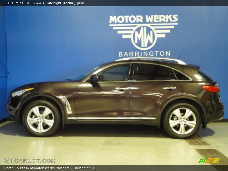 Midnight Mocha / Java 2011 Infiniti FX 35 AWD