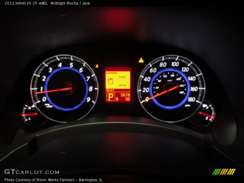 Midnight Mocha / Java 2011 Infiniti FX 35 AWD