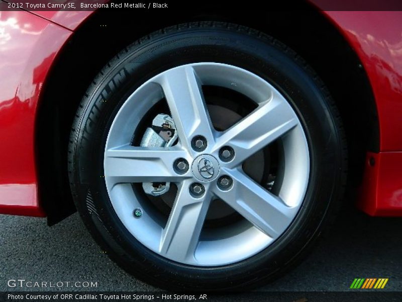 Barcelona Red Metallic / Black 2012 Toyota Camry SE