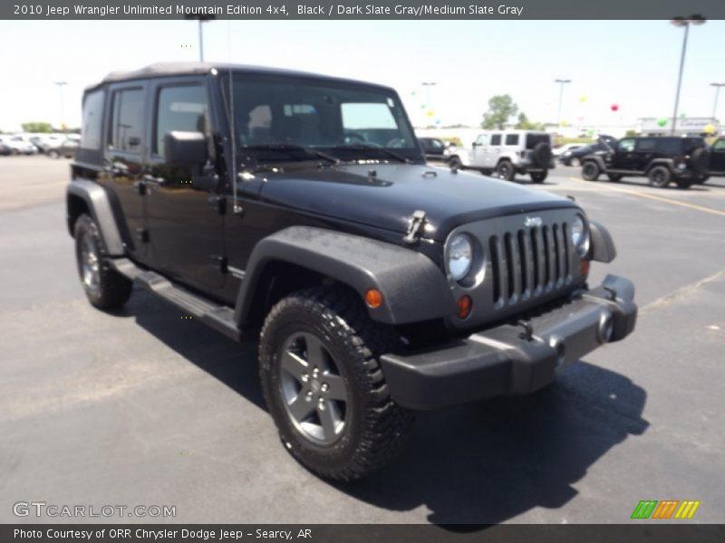 Black / Dark Slate Gray/Medium Slate Gray 2010 Jeep Wrangler Unlimited Mountain Edition 4x4