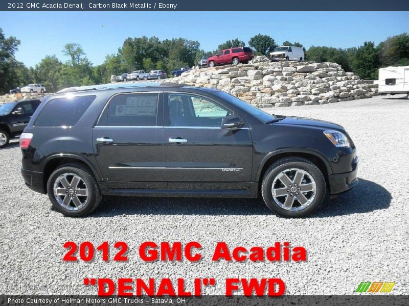 Carbon Black Metallic / Ebony 2012 GMC Acadia Denali
