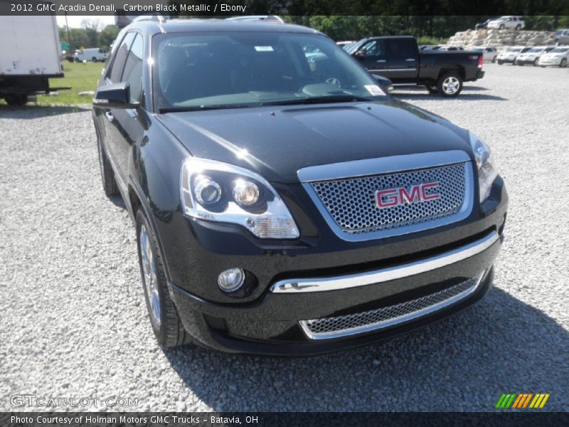Carbon Black Metallic / Ebony 2012 GMC Acadia Denali