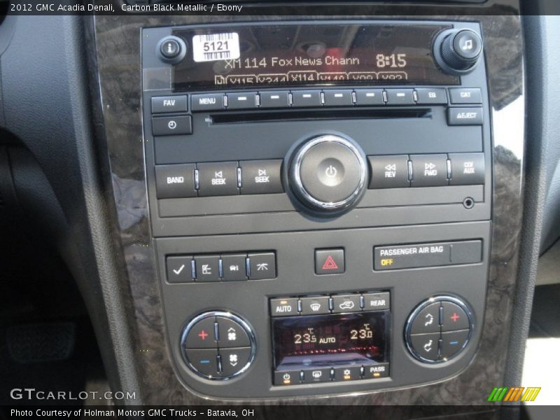 Carbon Black Metallic / Ebony 2012 GMC Acadia Denali