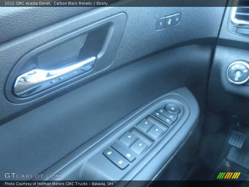 Carbon Black Metallic / Ebony 2012 GMC Acadia Denali