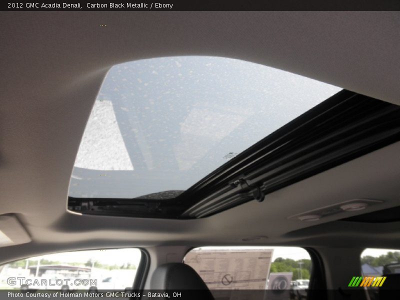 Carbon Black Metallic / Ebony 2012 GMC Acadia Denali