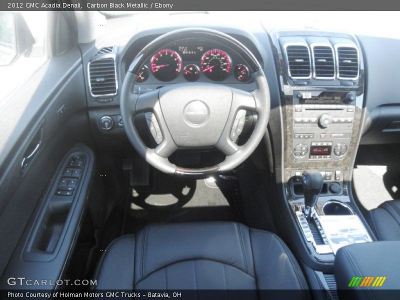 Carbon Black Metallic / Ebony 2012 GMC Acadia Denali