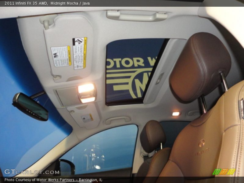 Midnight Mocha / Java 2011 Infiniti FX 35 AWD