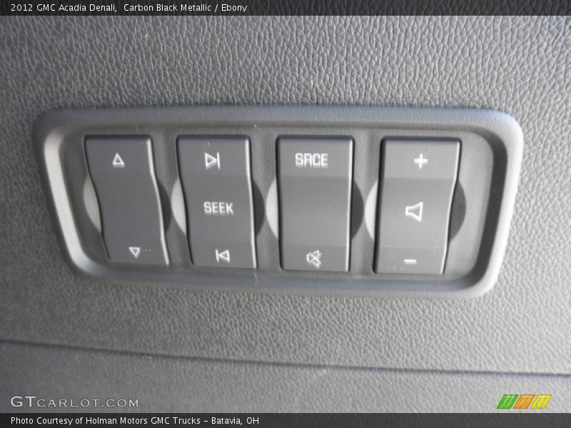 Carbon Black Metallic / Ebony 2012 GMC Acadia Denali