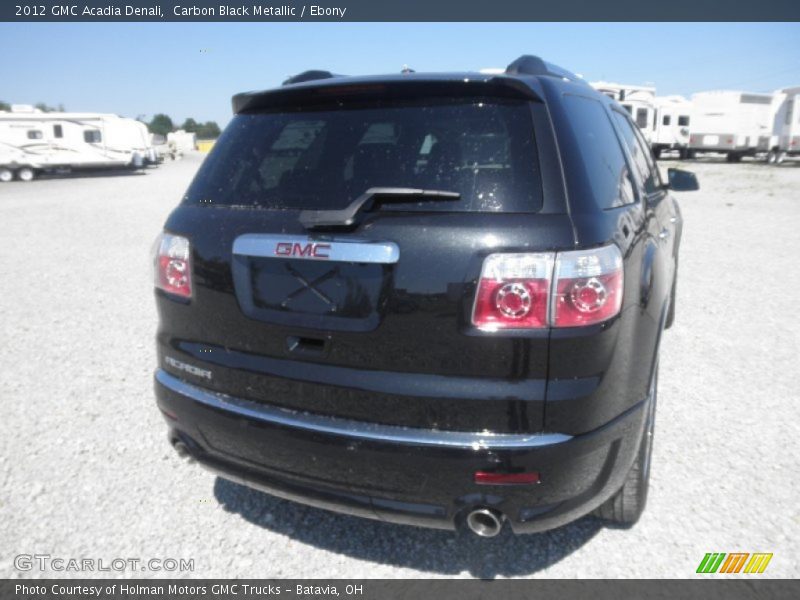 Carbon Black Metallic / Ebony 2012 GMC Acadia Denali