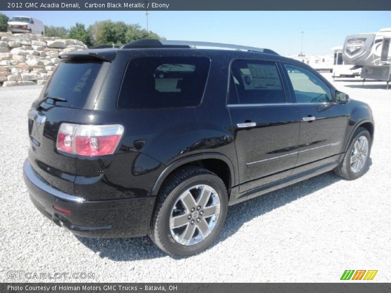 Carbon Black Metallic / Ebony 2012 GMC Acadia Denali