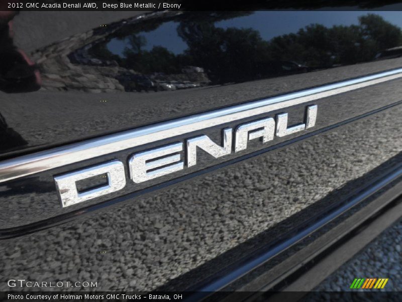 Deep Blue Metallic / Ebony 2012 GMC Acadia Denali AWD