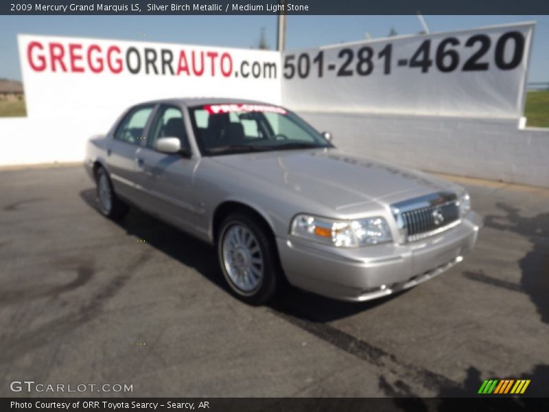 Silver Birch Metallic / Medium Light Stone 2009 Mercury Grand Marquis LS