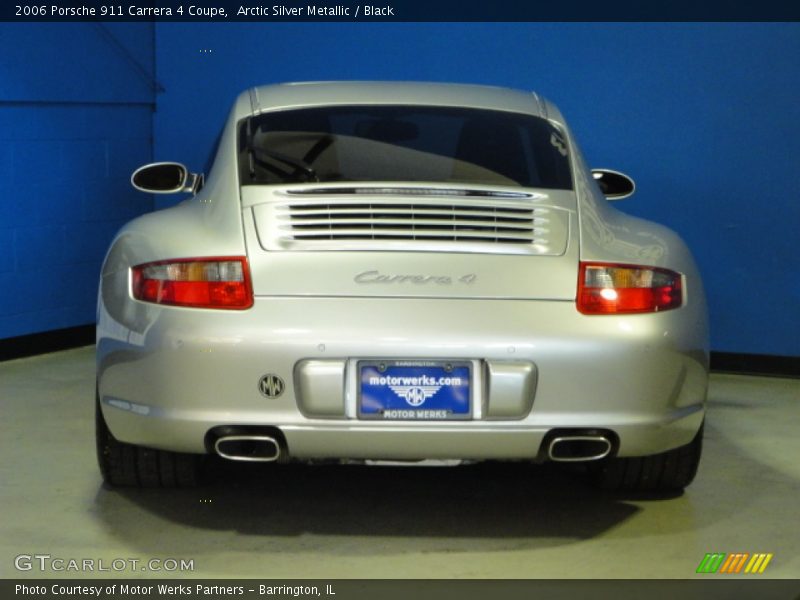 Arctic Silver Metallic / Black 2006 Porsche 911 Carrera 4 Coupe