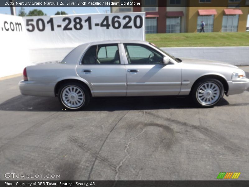 Silver Birch Metallic / Medium Light Stone 2009 Mercury Grand Marquis LS