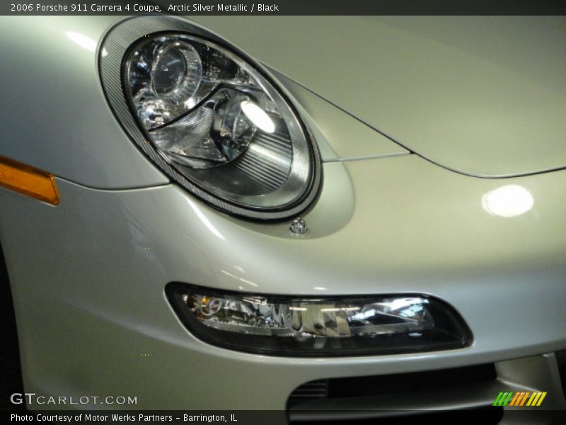 Arctic Silver Metallic / Black 2006 Porsche 911 Carrera 4 Coupe