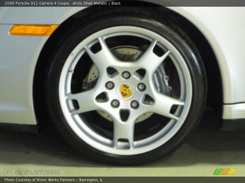 Arctic Silver Metallic / Black 2006 Porsche 911 Carrera 4 Coupe