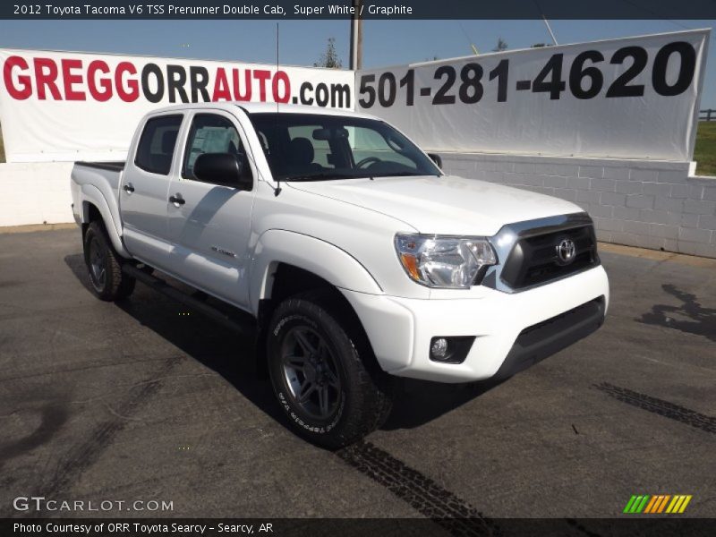 Super White / Graphite 2012 Toyota Tacoma V6 TSS Prerunner Double Cab