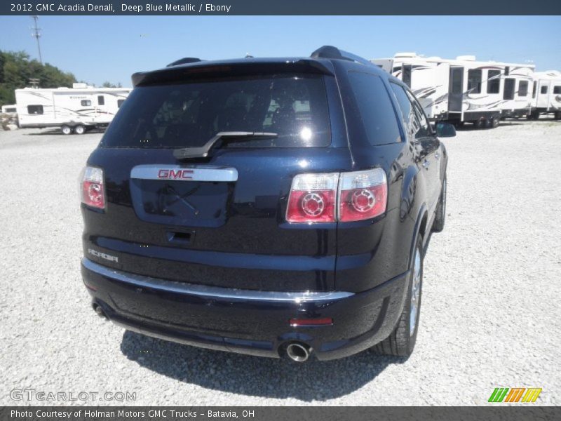 Deep Blue Metallic / Ebony 2012 GMC Acadia Denali