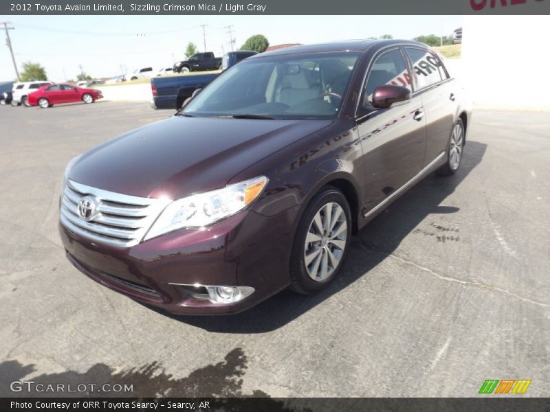 Sizzling Crimson Mica / Light Gray 2012 Toyota Avalon Limited