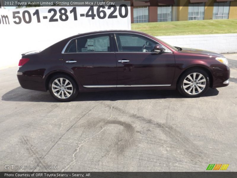 Sizzling Crimson Mica / Light Gray 2012 Toyota Avalon Limited