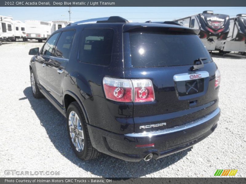 Deep Blue Metallic / Light Titanium 2012 GMC Acadia Denali