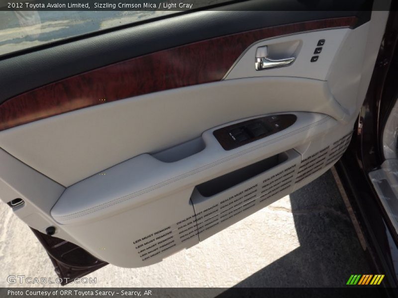 Sizzling Crimson Mica / Light Gray 2012 Toyota Avalon Limited