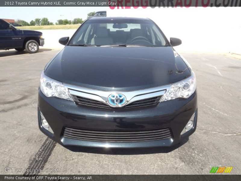 Cosmic Gray Mica / Light Gray 2012 Toyota Camry Hybrid XLE
