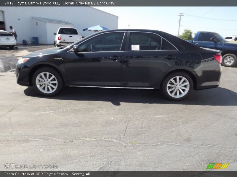 Cosmic Gray Mica / Light Gray 2012 Toyota Camry Hybrid XLE