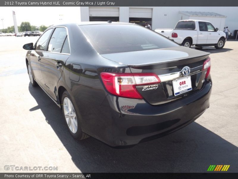 Cosmic Gray Mica / Light Gray 2012 Toyota Camry Hybrid XLE
