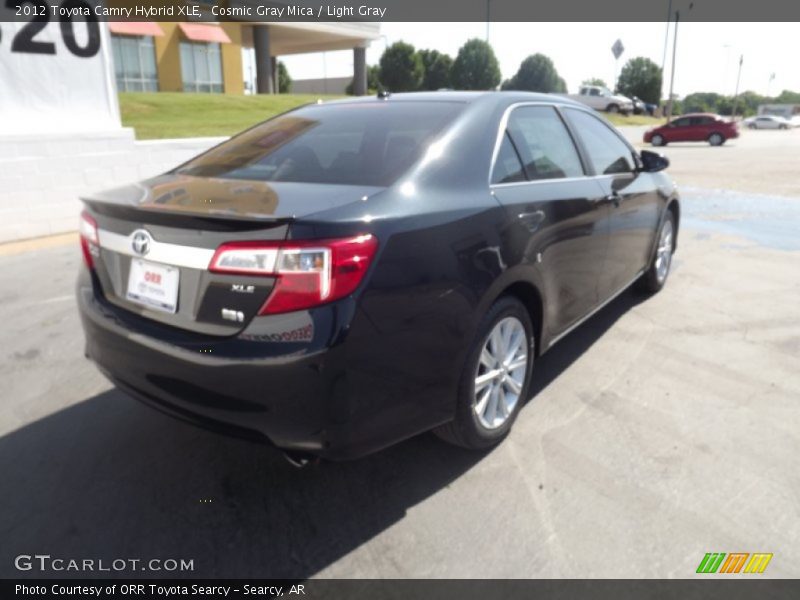 Cosmic Gray Mica / Light Gray 2012 Toyota Camry Hybrid XLE