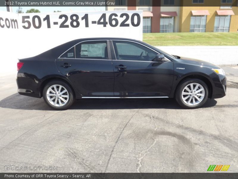 Cosmic Gray Mica / Light Gray 2012 Toyota Camry Hybrid XLE
