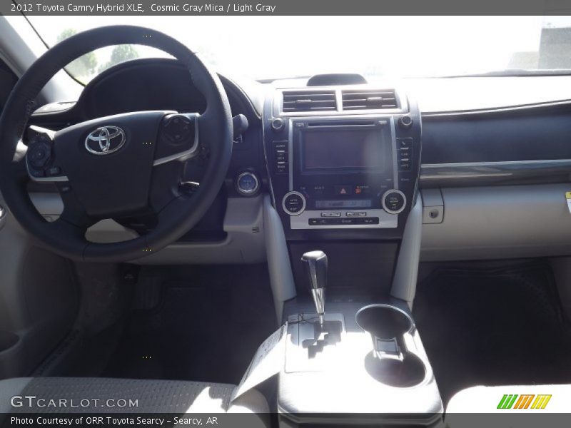 Cosmic Gray Mica / Light Gray 2012 Toyota Camry Hybrid XLE