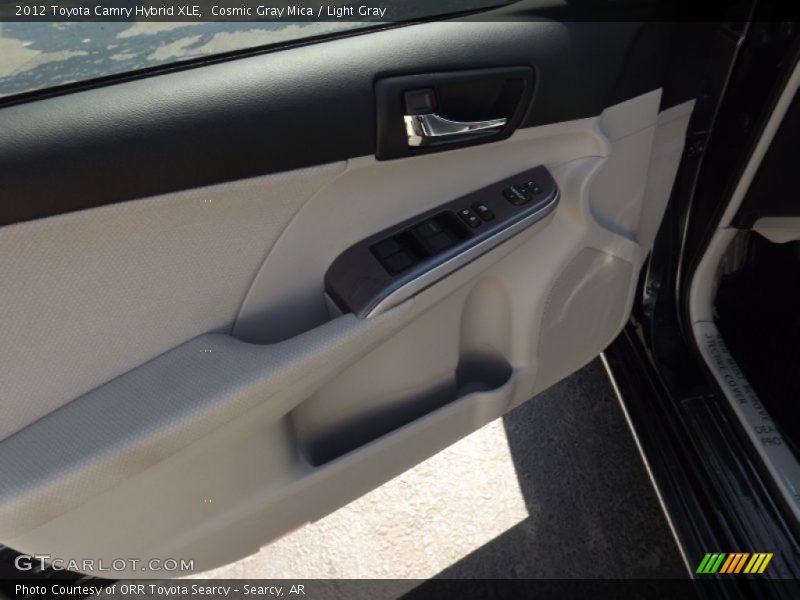 Cosmic Gray Mica / Light Gray 2012 Toyota Camry Hybrid XLE