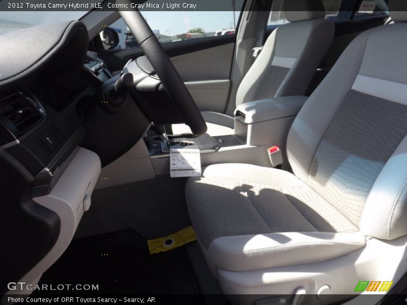 Cosmic Gray Mica / Light Gray 2012 Toyota Camry Hybrid XLE