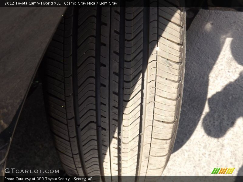 Cosmic Gray Mica / Light Gray 2012 Toyota Camry Hybrid XLE