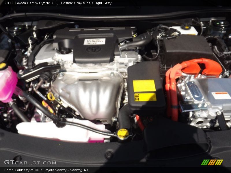 Cosmic Gray Mica / Light Gray 2012 Toyota Camry Hybrid XLE