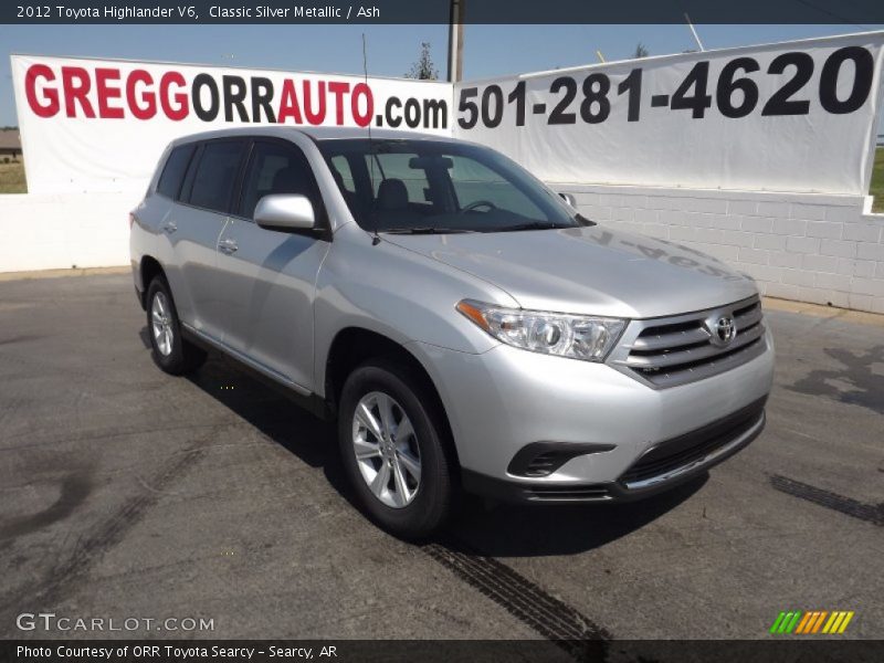 Classic Silver Metallic / Ash 2012 Toyota Highlander V6