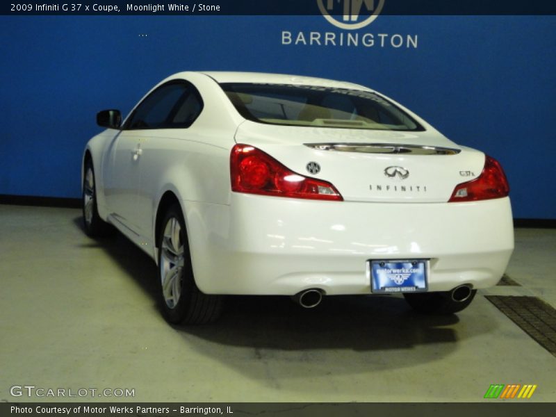 Moonlight White / Stone 2009 Infiniti G 37 x Coupe
