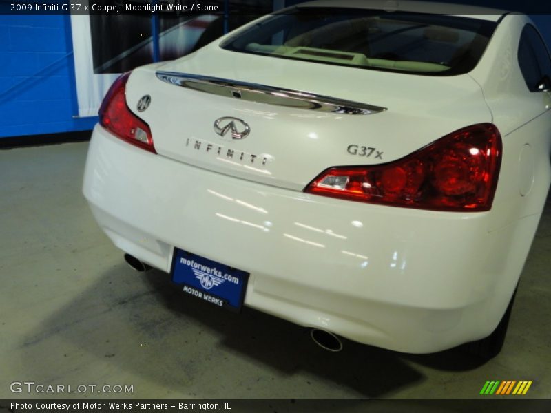 Moonlight White / Stone 2009 Infiniti G 37 x Coupe