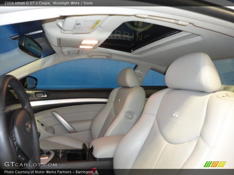 Moonlight White / Stone 2009 Infiniti G 37 x Coupe