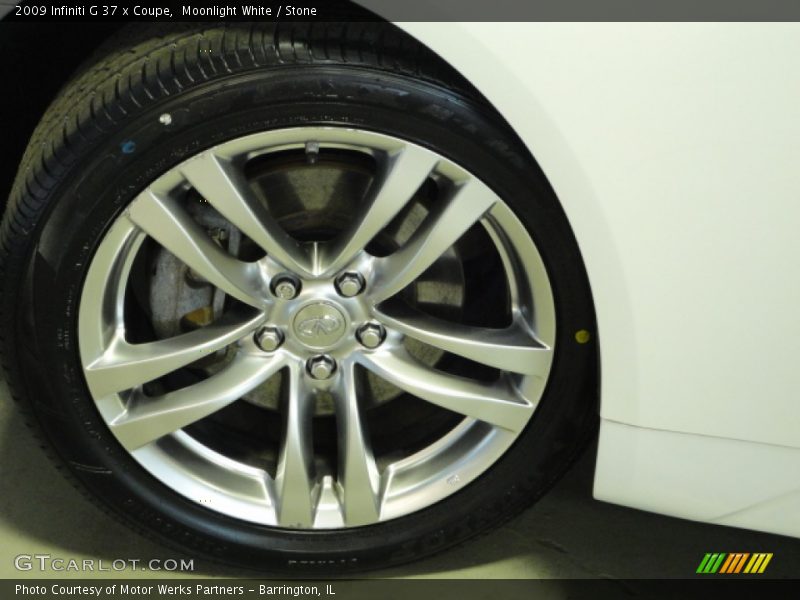 Moonlight White / Stone 2009 Infiniti G 37 x Coupe