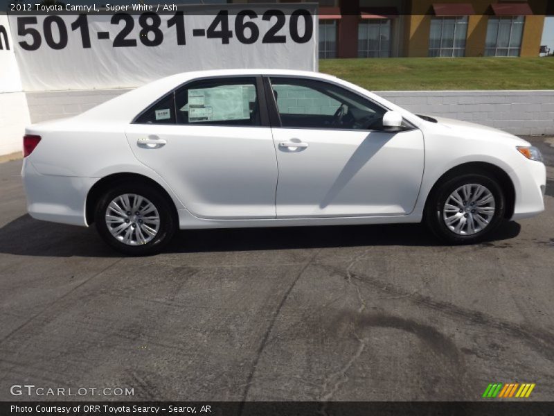 Super White / Ash 2012 Toyota Camry L