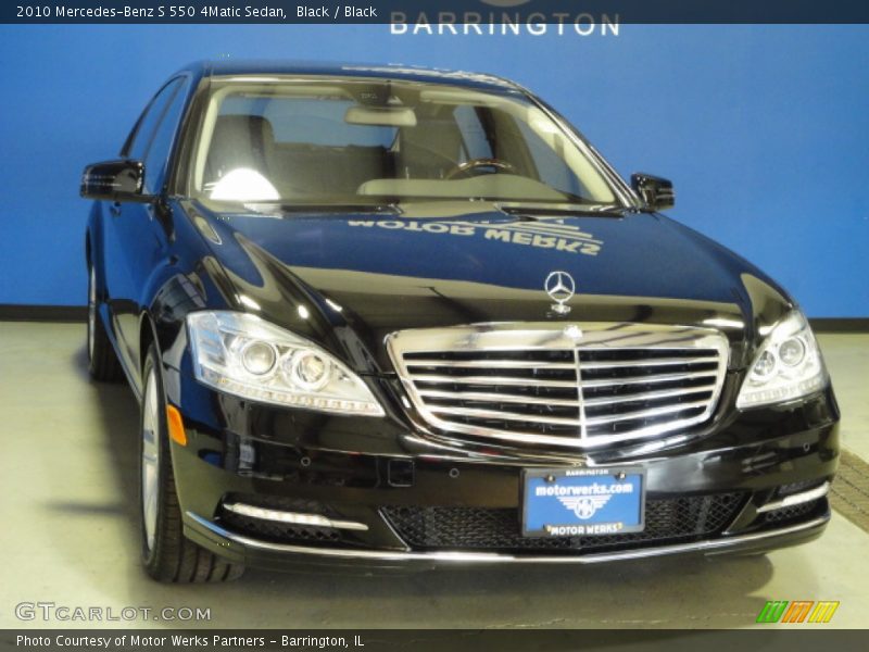 Black / Black 2010 Mercedes-Benz S 550 4Matic Sedan