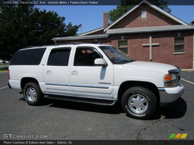 Summit White / Pewter/Dark Pewter 2003 GMC Yukon XL SLT 4x4