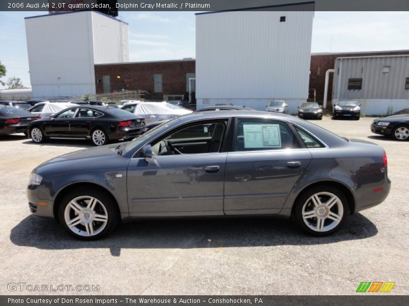 Dolphin Gray Metallic / Platinum 2006 Audi A4 2.0T quattro Sedan