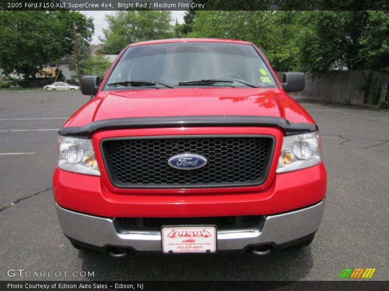Bright Red / Medium Flint Grey 2005 Ford F150 XLT SuperCrew 4x4
