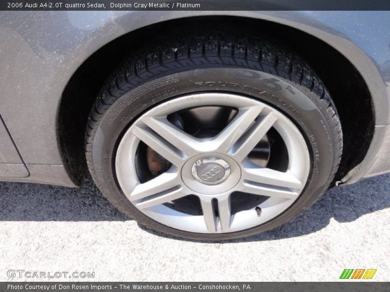Dolphin Gray Metallic / Platinum 2006 Audi A4 2.0T quattro Sedan